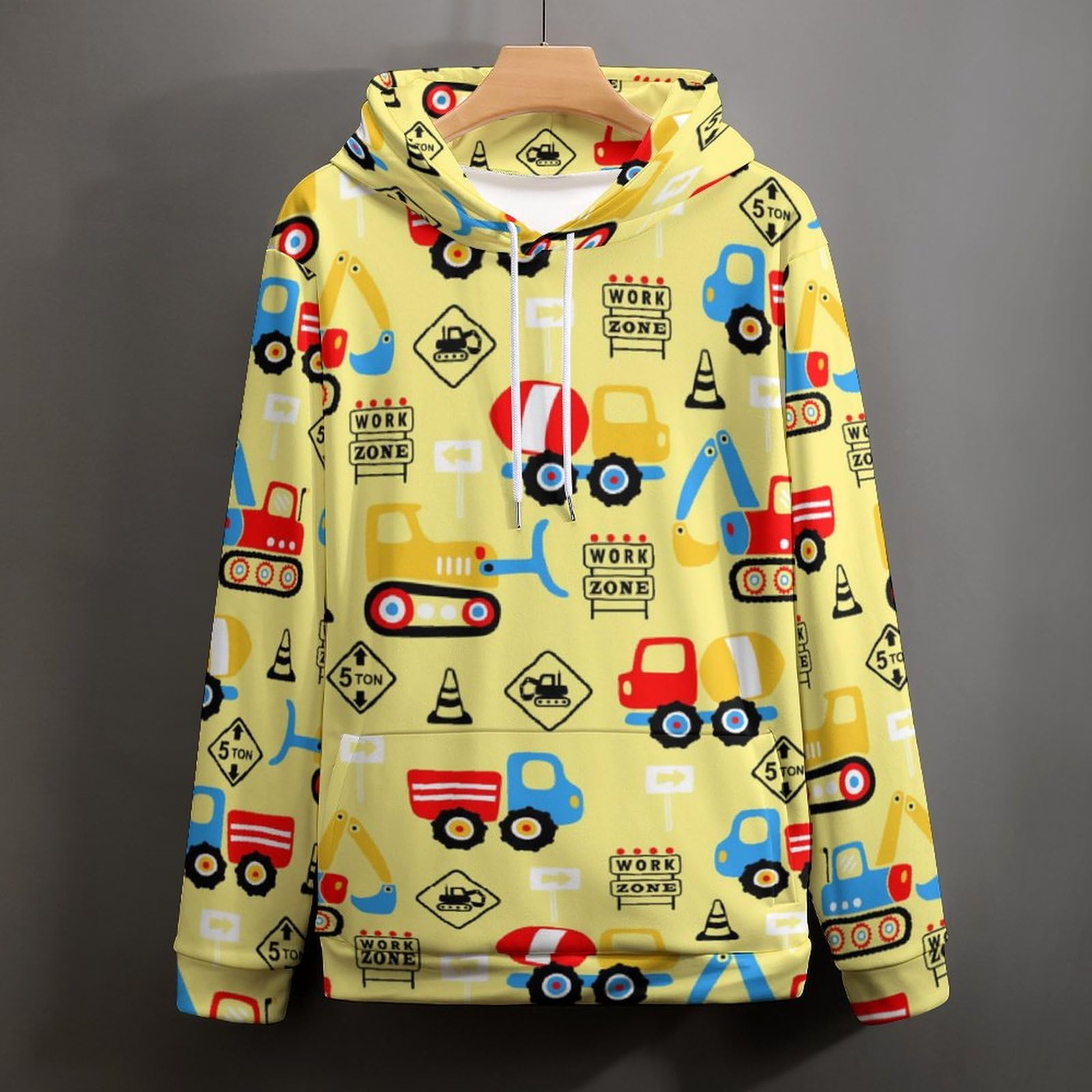 Amazon.co.jp: メンズ パーカー 車柄 イエロー スウェットパーカー