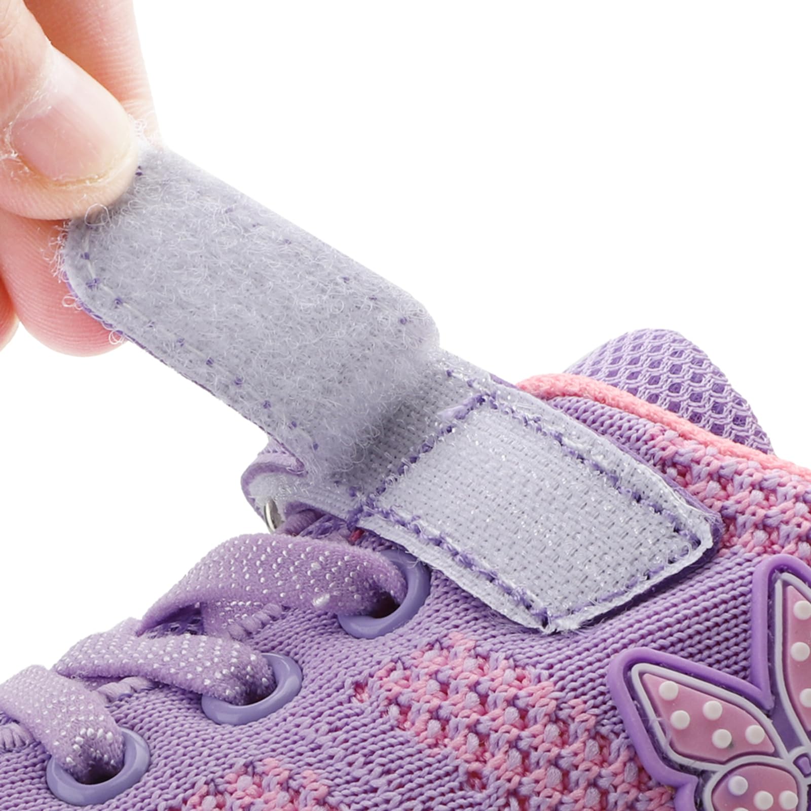 Chaussures d'apprentissage de bébé pour fille - Chaussures de sport légères et mignonnes - Violet - Violet, 29 EU