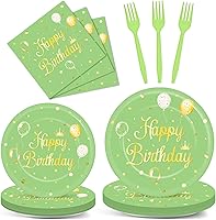 Vista 32 de Qyeahkj Juego de 100 platos de papel y servilletas de abeja, suministros para fiesta de primer cumpleaños, suministros para el primer cumpleaños