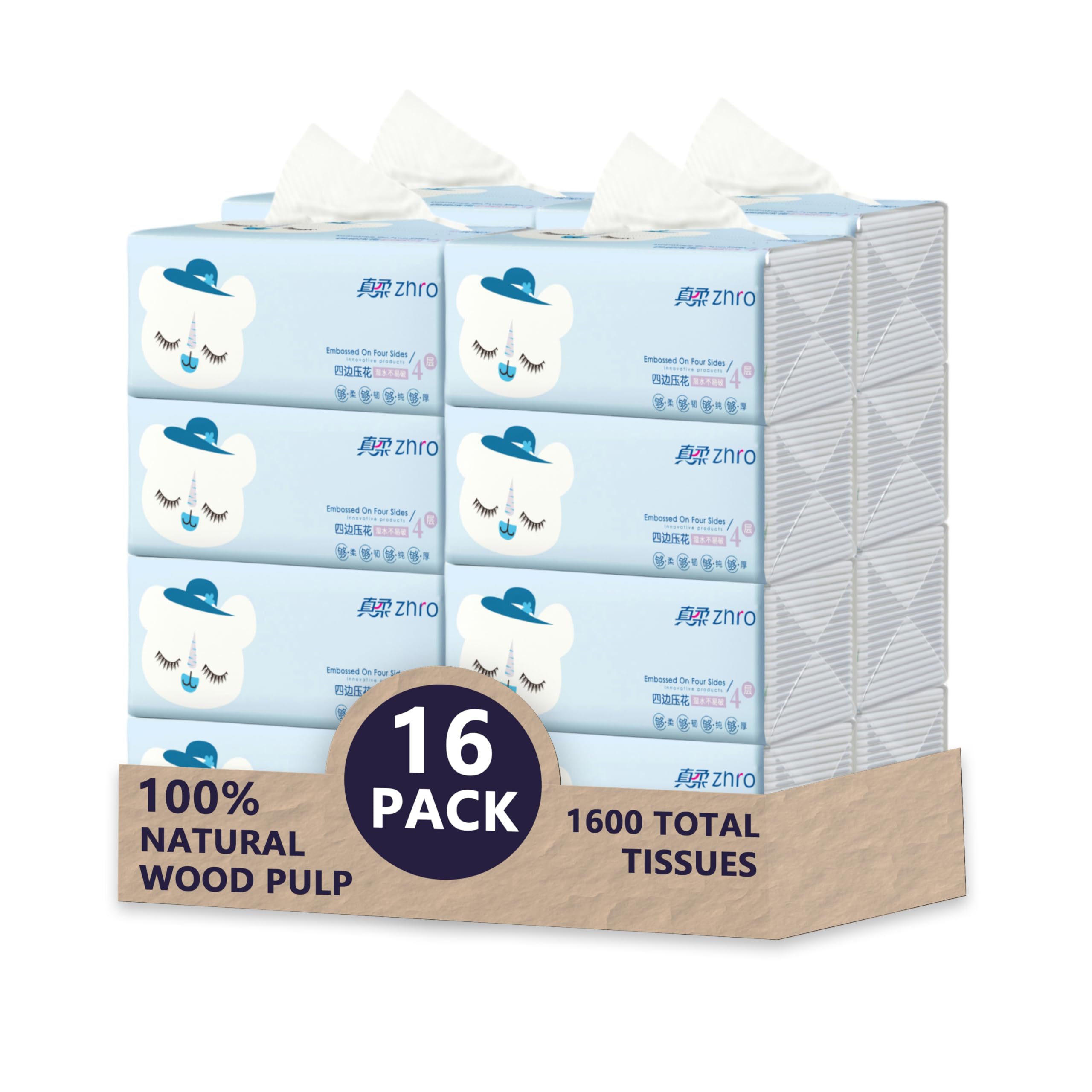 雑誌　TISSUE No.4 Amazon.com: Zhro 4-Ply Facial Tissues, 16 Soft Packs (5.6 x 3.6 x