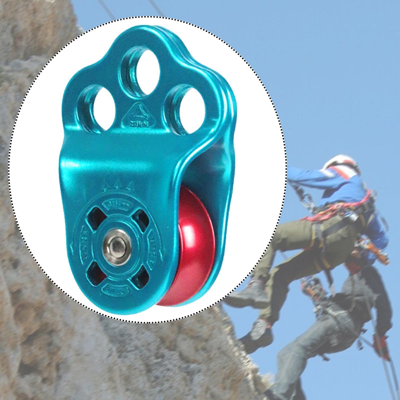 RNXRZANK Climbing Pulley 30kN Hitch Pulley for Caving Arborist High Altitude