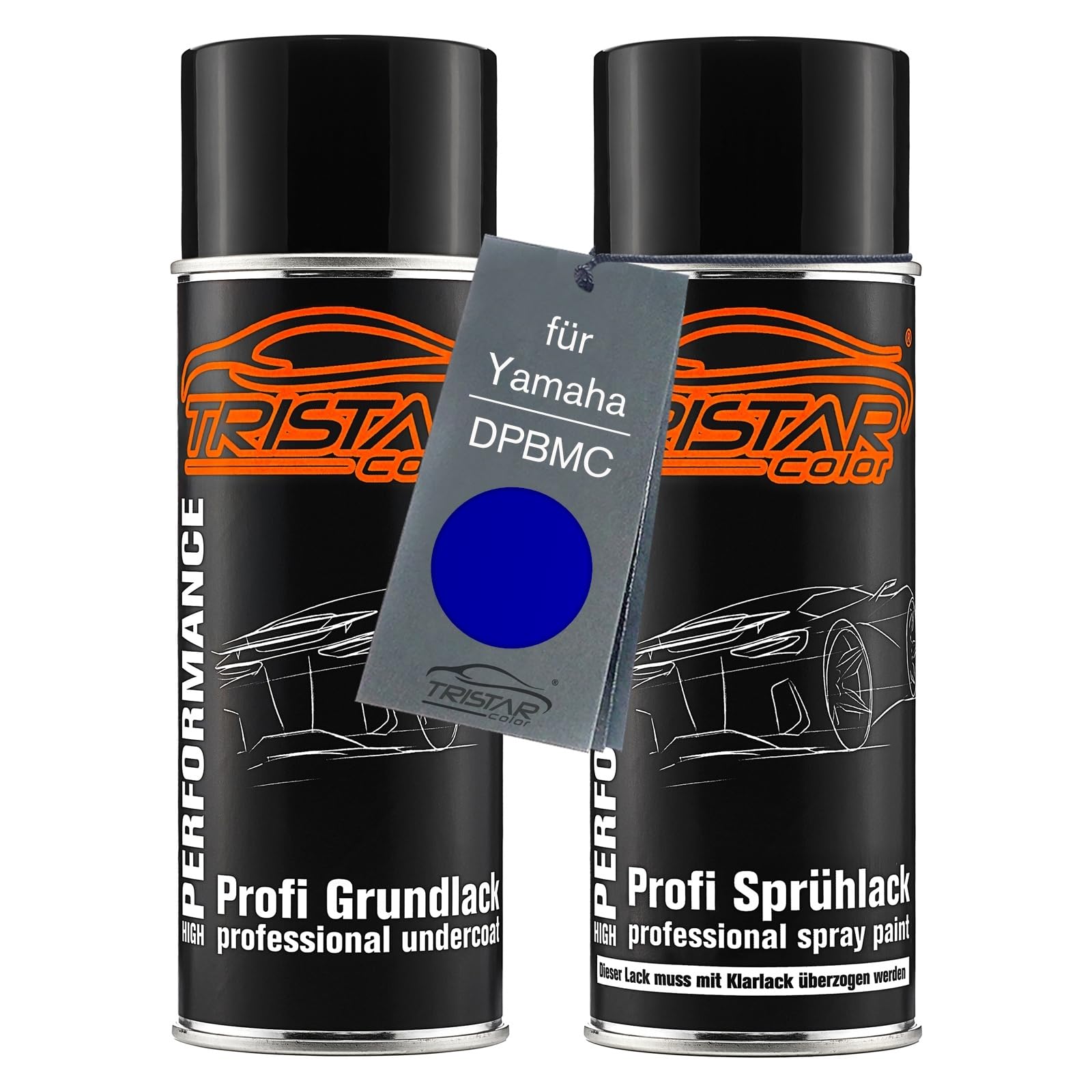 TRISTARcolor Lakier do motocykli Spray Can Set dla Yamaha DPBMC Deep Purple Blue Perl Baza pod lakier w sprayu 400ml