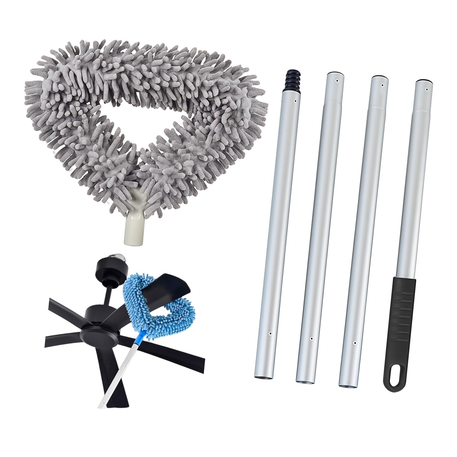 Xjdzineq Detachable Removal Tool Featuring Telescopic Handle for Home Maintenance Extendable Dusting Tool
