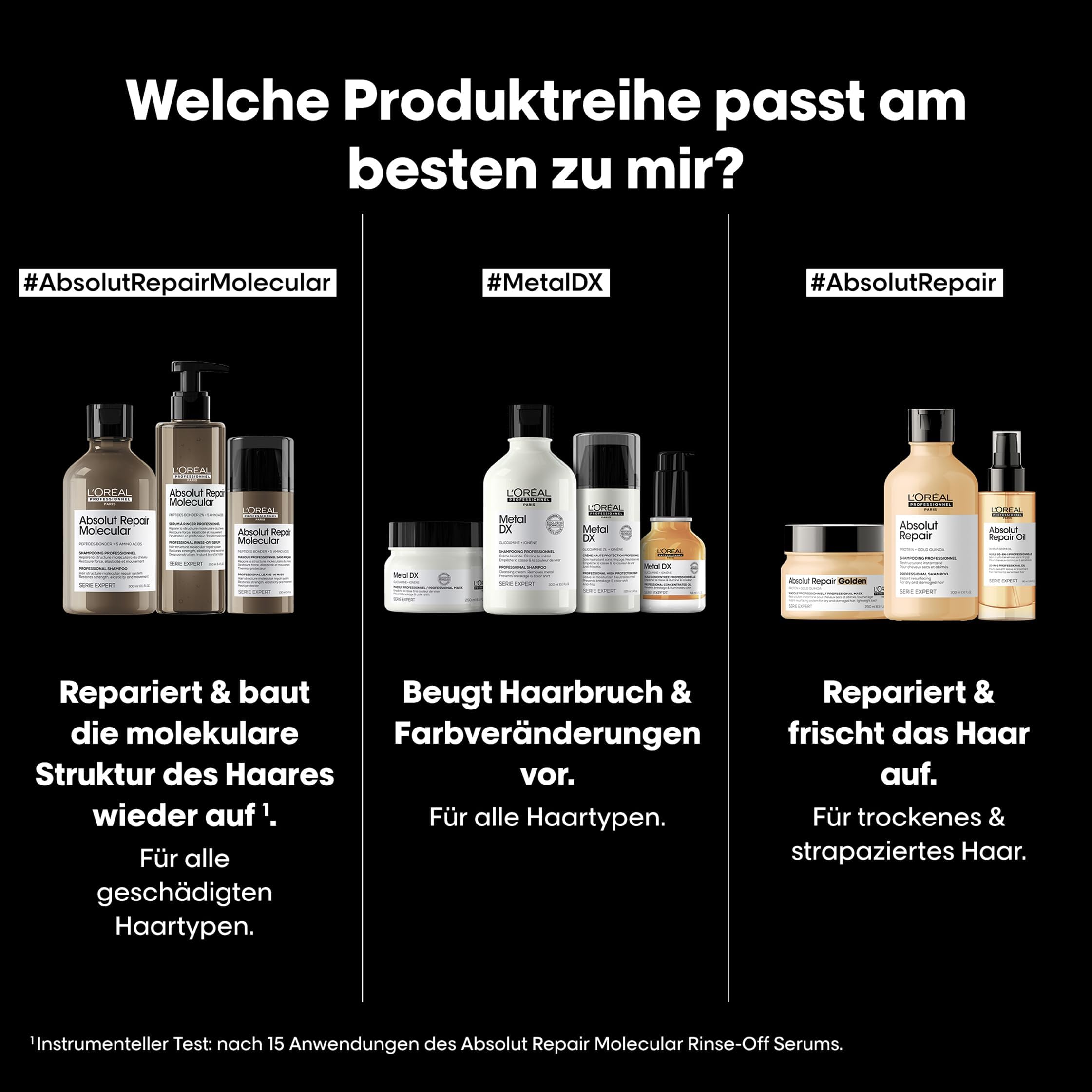 L'Oréal Professionnel Haarshampoo für farbbehandeltes Haar, Strahlende Farben & Glanz, Serie Expert, Metal DX Shampoo