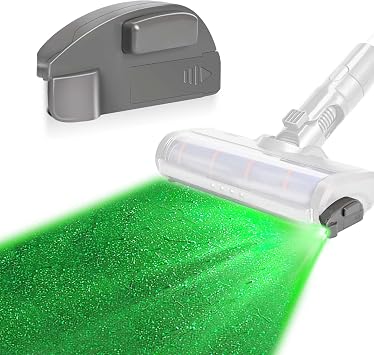Vacuum Cleaner Dust Display LED Lamp Compatible with Dyson Shark Bissell, Reveal Microscopic Dust & Illuminate Invisible Pet Hair Cat Dog Fur, Universal Accessory Upgrade Vacuum Attachments