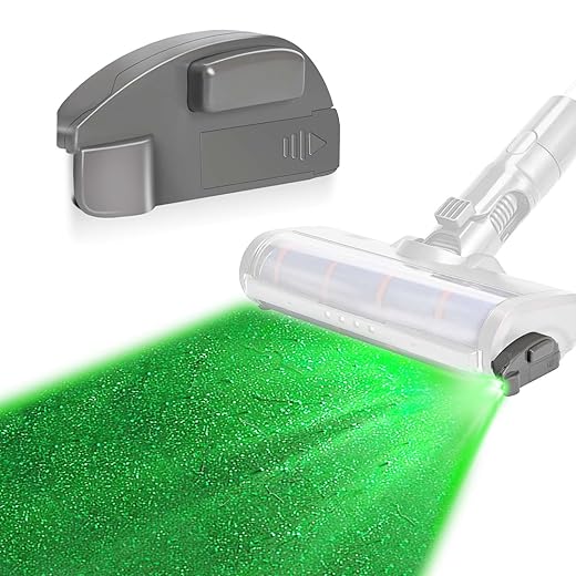 tewisefaok Vacuum Cleaner Dust Display LED Lamp Suitable for Dyson Shark Bissell, Reveal Microscopic Dust & Illuminate Invisible Pet Hair Cat Dog Fur, Universal Upgrade Vacuum Cleaner Accessories