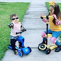 Vista 7 de Rodilleras y coderas para niños de estilo suave con guantes de bicicleta, equipo flexible resistente a los impactos para edades de 2 a 11 años