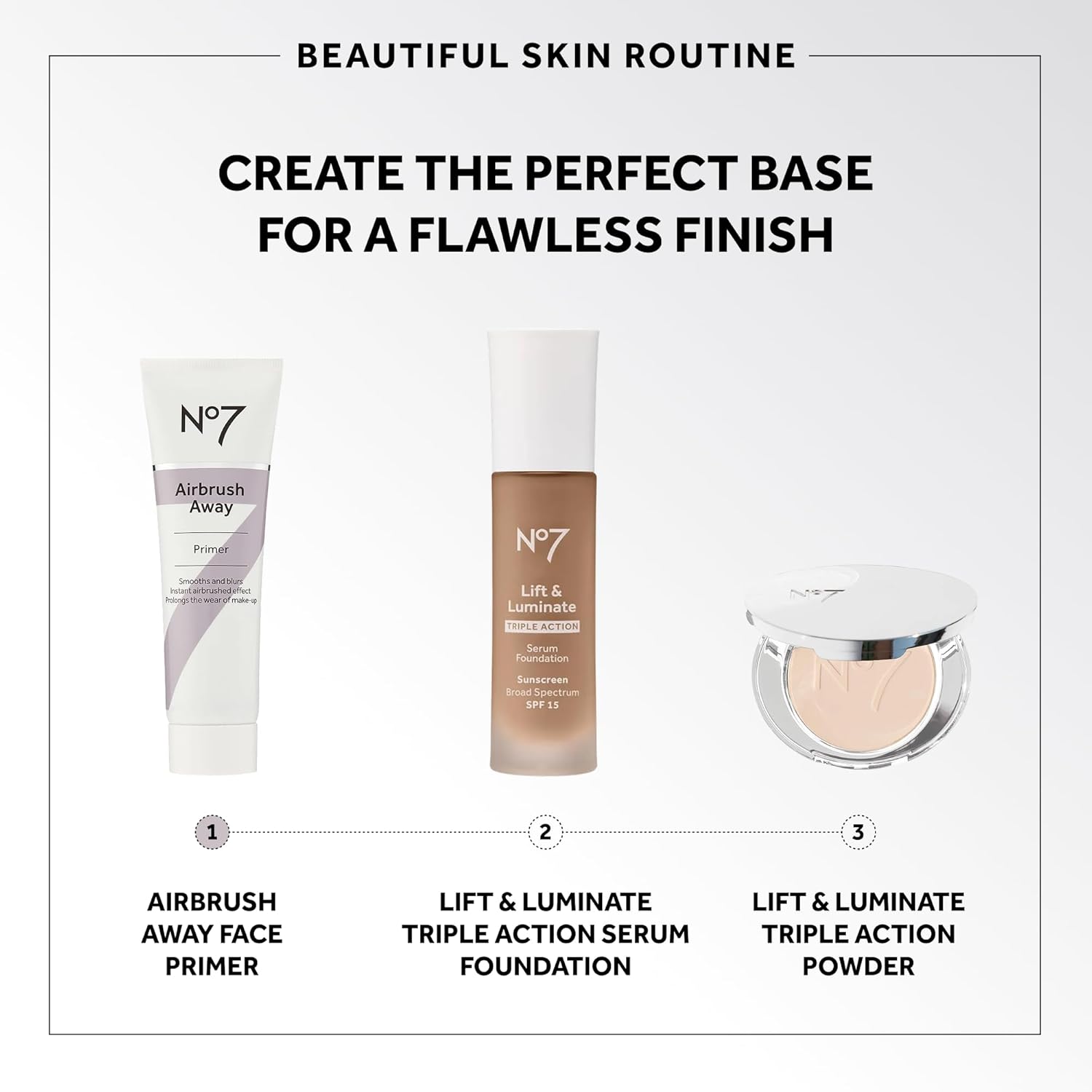 No7 Airbrush Away Face Primer - Hydrating Makeup Primer with Hyaluronic Acid - Helps to Smooth the Appearance of Fine Lines & Wrinkles for Seamless Makeup Application (30ml) - Image 4