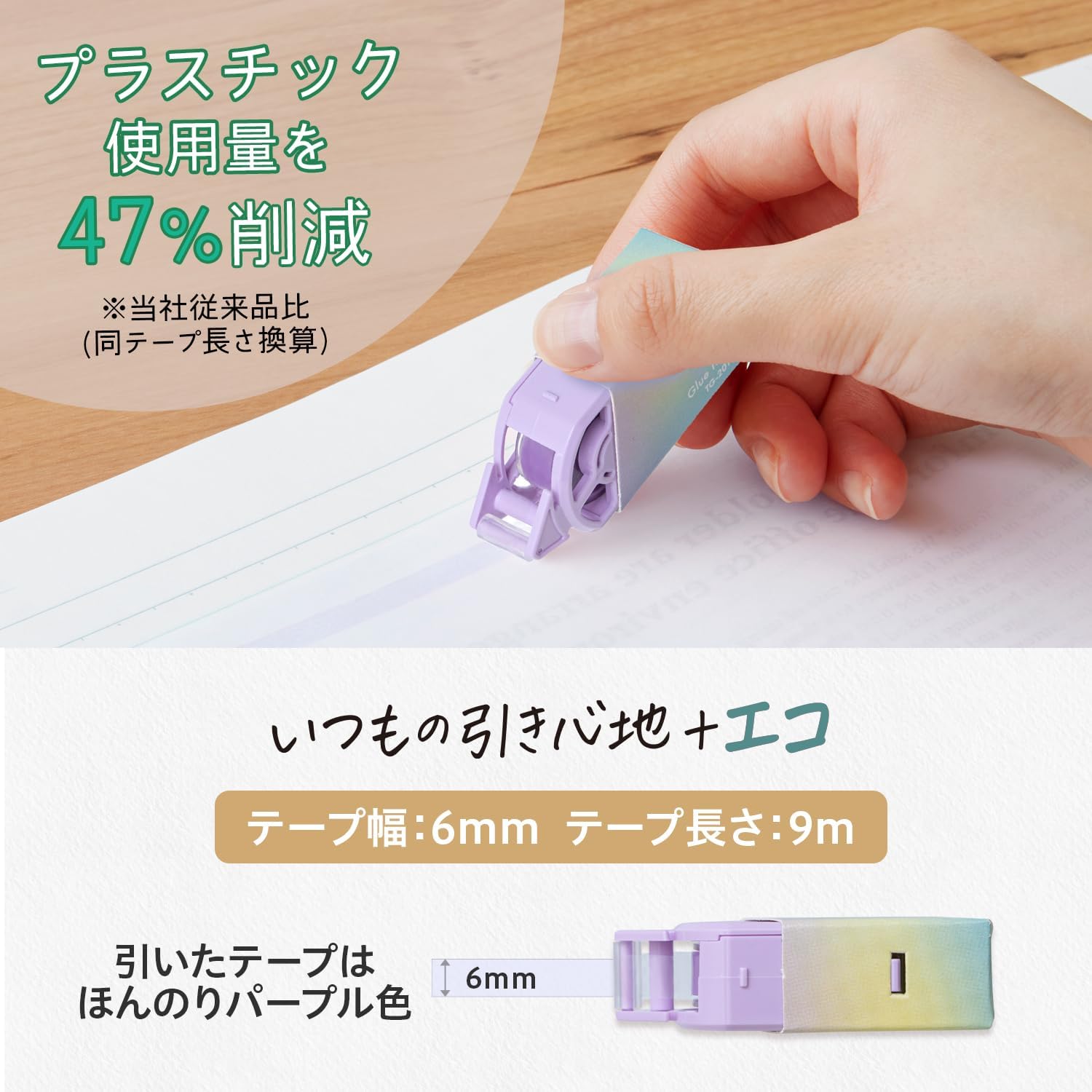 Plus Glue Tape in Paper Case Norino Purple 2pcs TG-2011 54-491 x 2