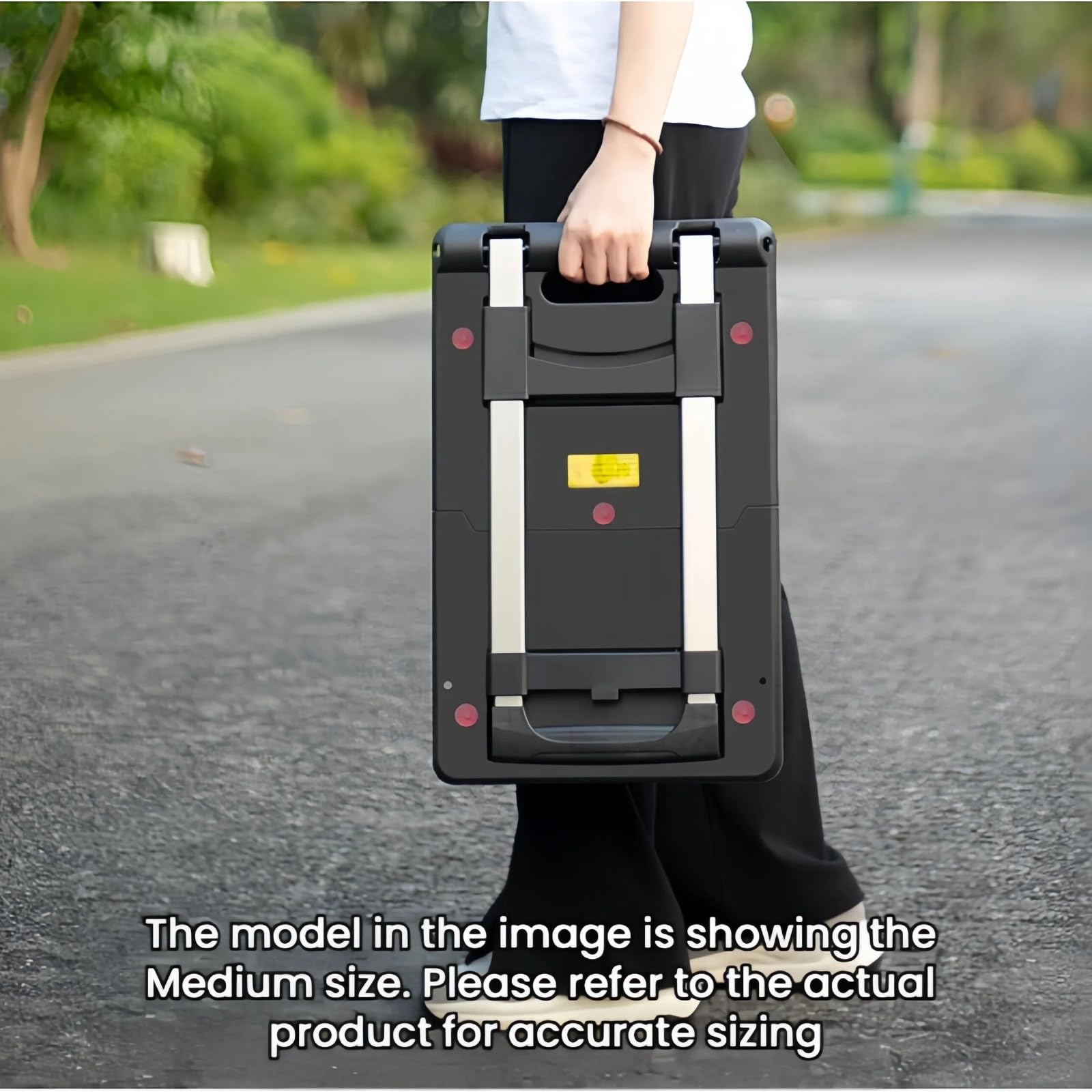 Mueva Cargas Pesadas con Facilidad: Carro Plegable de Plataforma Plana, Carro rodante con Ruedas giratorias y asa retráctil for Uso doméstico y de Oficina