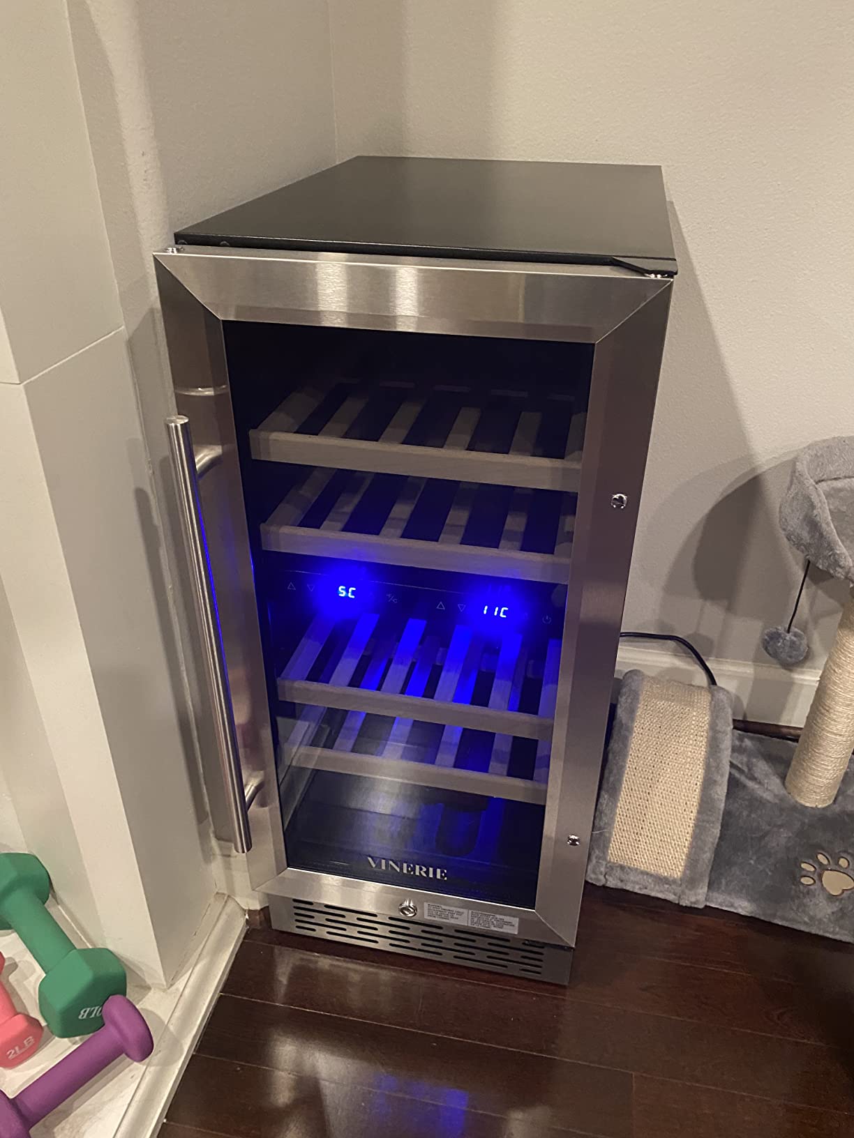 67/mo Finance VINERIE 168 Bottle Wine Cooler Refrigerators, Fast