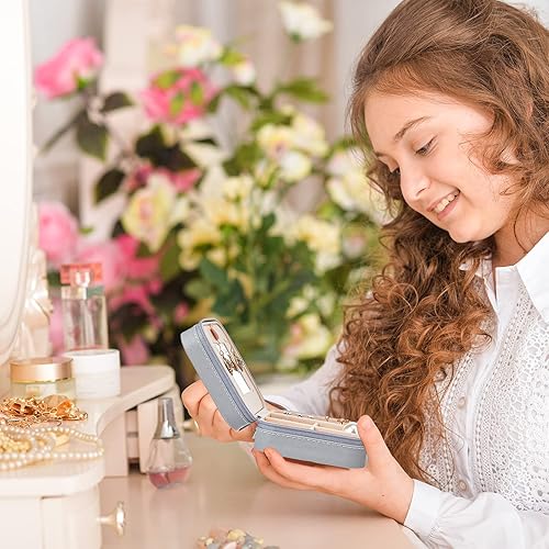 Miniatura 6 de 10 piezas de joyería de viaje a granel pequeño portátil caja de joyería de viaje organizador de joyas de viaje soporte de joyería de viaje para