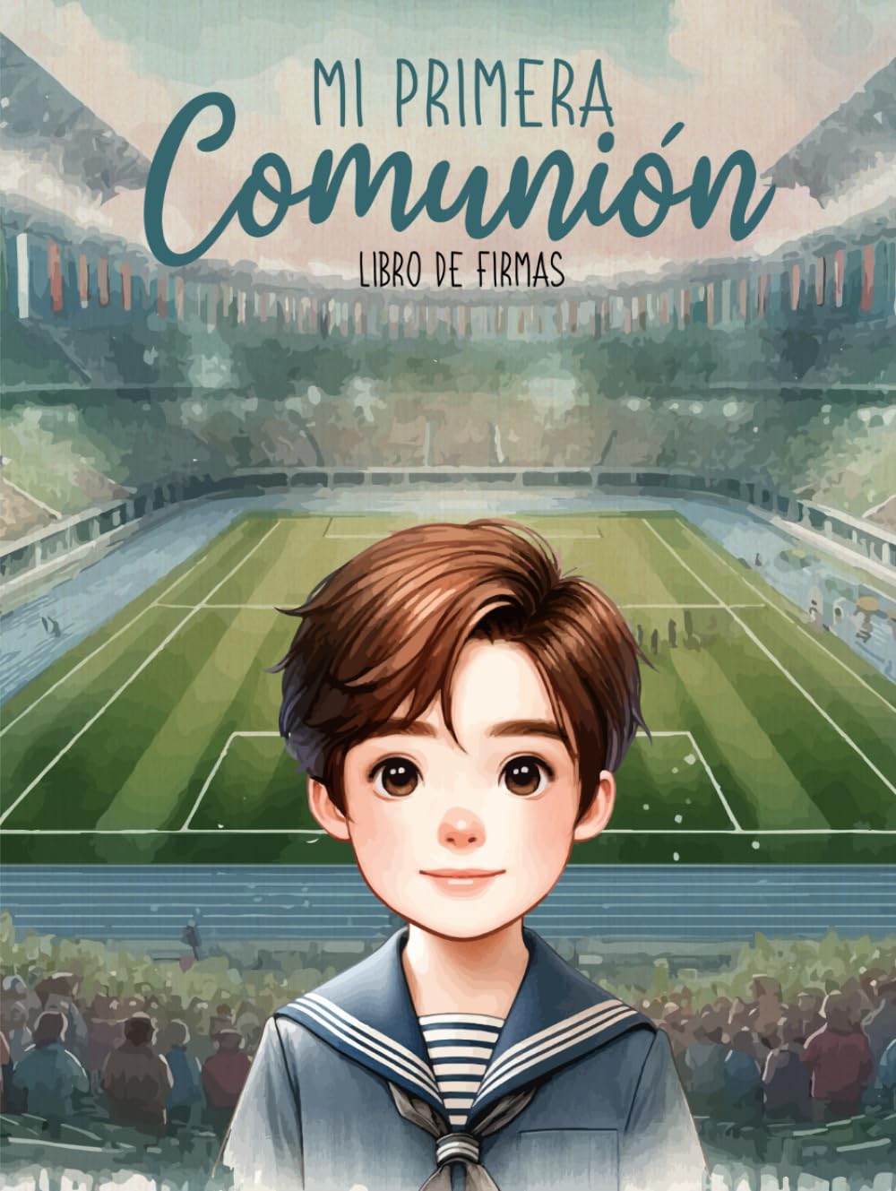 Mi Primera Comunión Fútbol: Libro de Firmas y Dedicatorias