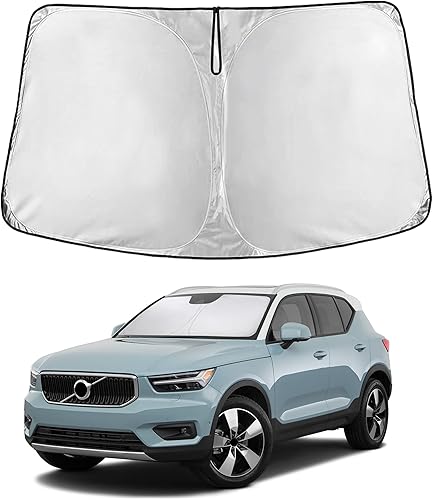 Miniatura 32 de EcoNour Parasol para Subaru Crosstrek 2013-2015 2016 2017, visera solar para parabrisas delantero y ventana, bloqueador de calor UV y protector