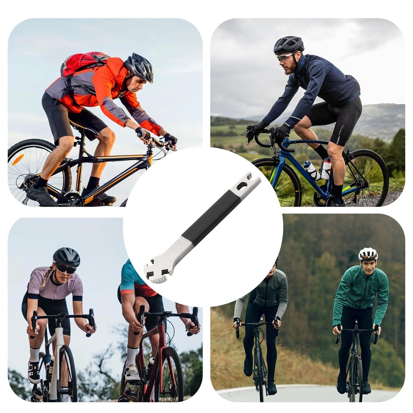 Outil De Réparation Rayons Vélo – Clé à Rayons Compacte, En Acier Inox, Pour VTT, Route, Vélo Pliant | Pour Alignement Jante, Tension Rayons, Réparation Rapide - 3