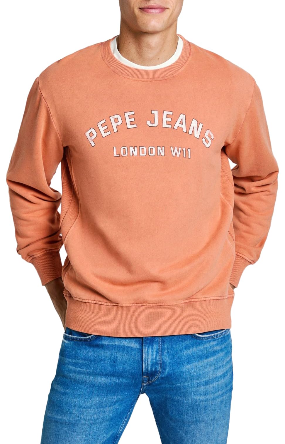 Pepe Jeans Men's Aldridge Crew, Sweatshirt, Red, XS