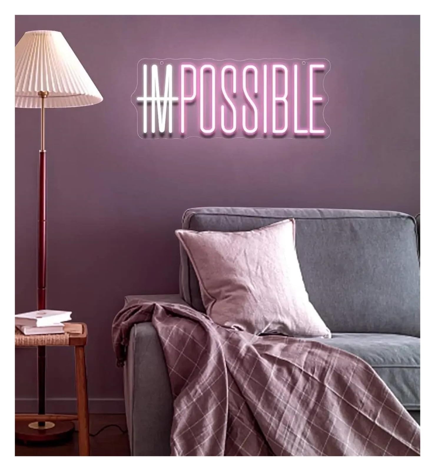 Insegna luminosa al neon SONO POSSIBILE per insegne al per neon con luminosità regolabile a LED