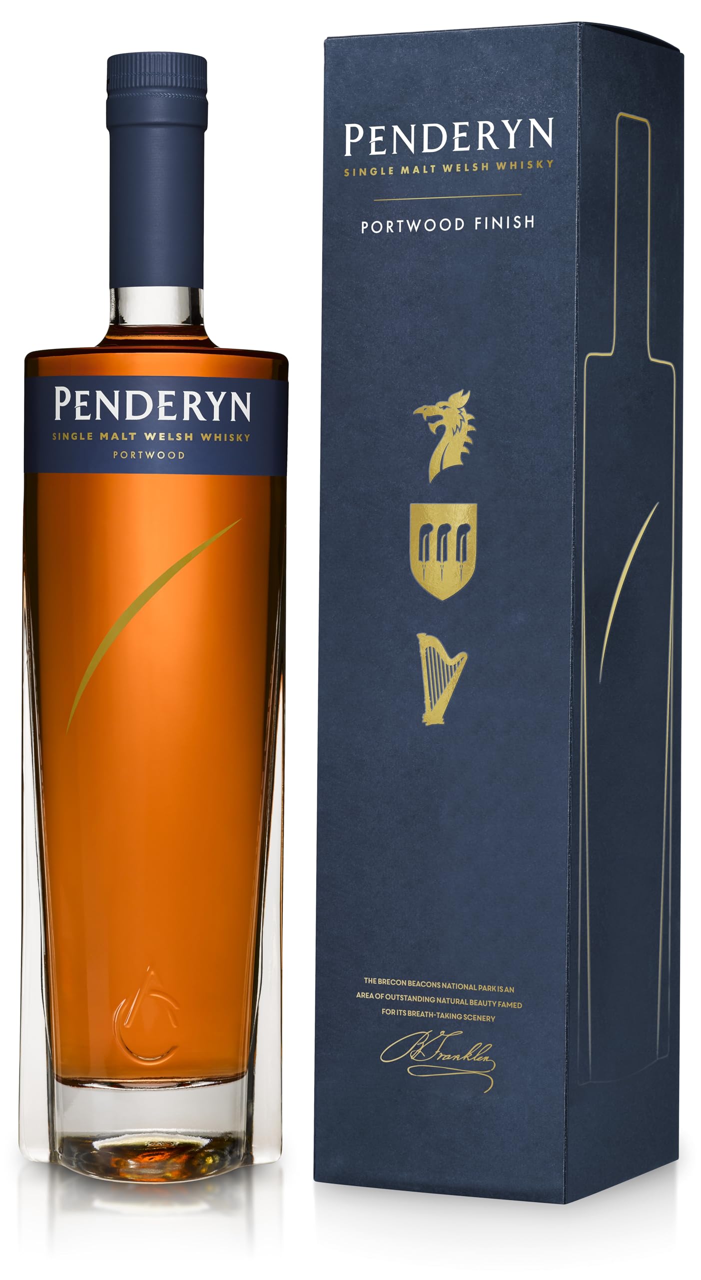 Penderyn Gold Single Malt Welsh Whisky Portwood – Ausgezeichneter Whisky aus Wales in der Geschenkpackung mit 46% vol. (1 x 0,7l)