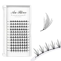 Vista 26 de YY - Extensiones de pestañas Y, rizo D, 0.003 in, 0.315-0.591 in, bandeja mixta, extensiones de pestañas con volumen, fácil aplicación en abanico