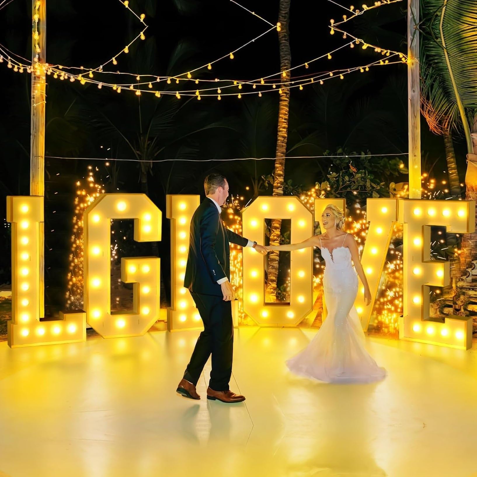 Świecące litery Znak LED Marquee Litery z oświetleniem Alfabet Numer Lampa Oświetlenie Słowa Na Urodziny Rocznica Ślub Artykuły na przyjęcia (Kolor: Y, Rozmiar: 120 cm)