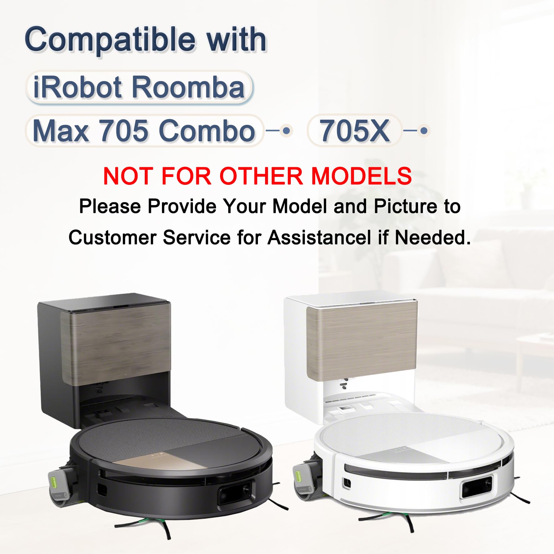 Zestaw mopa rolkowego 5 szt. kompatybilny z iRobot Roomba Max 705 Combo / 705X