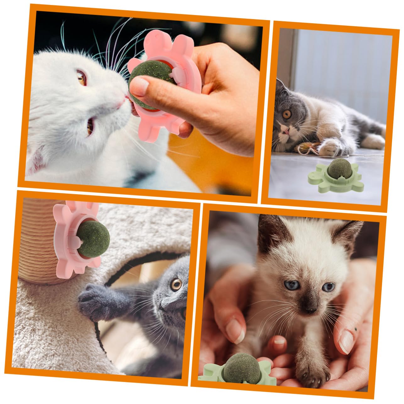 PRETYZOOM 4piezas Juguetes De Hierba Gatera Juguetes para Gatos De Interior Gatitos