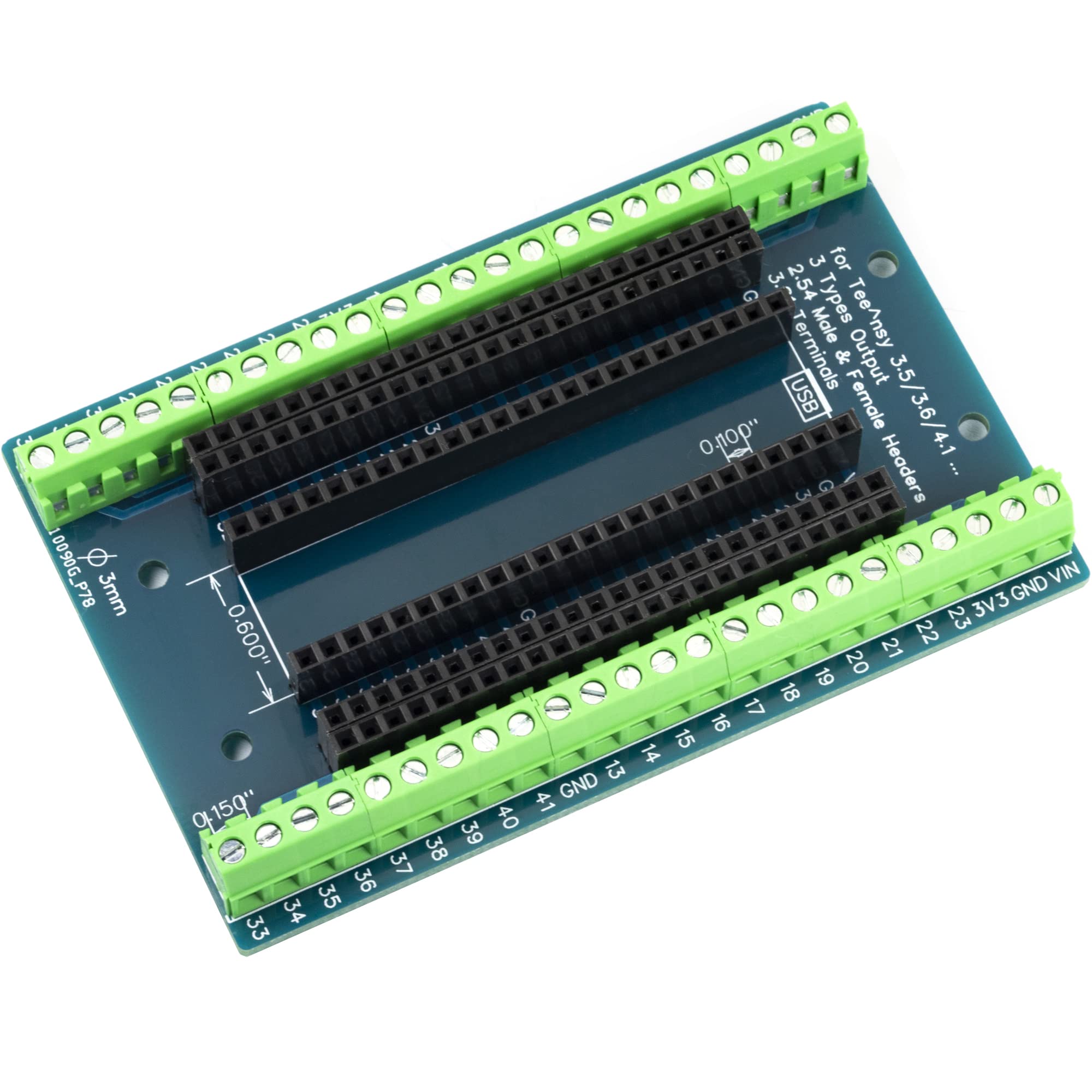 Amazon.co.jp: Teensy 3.5/3.6/4.1モジュールブレークアウトボード 48 