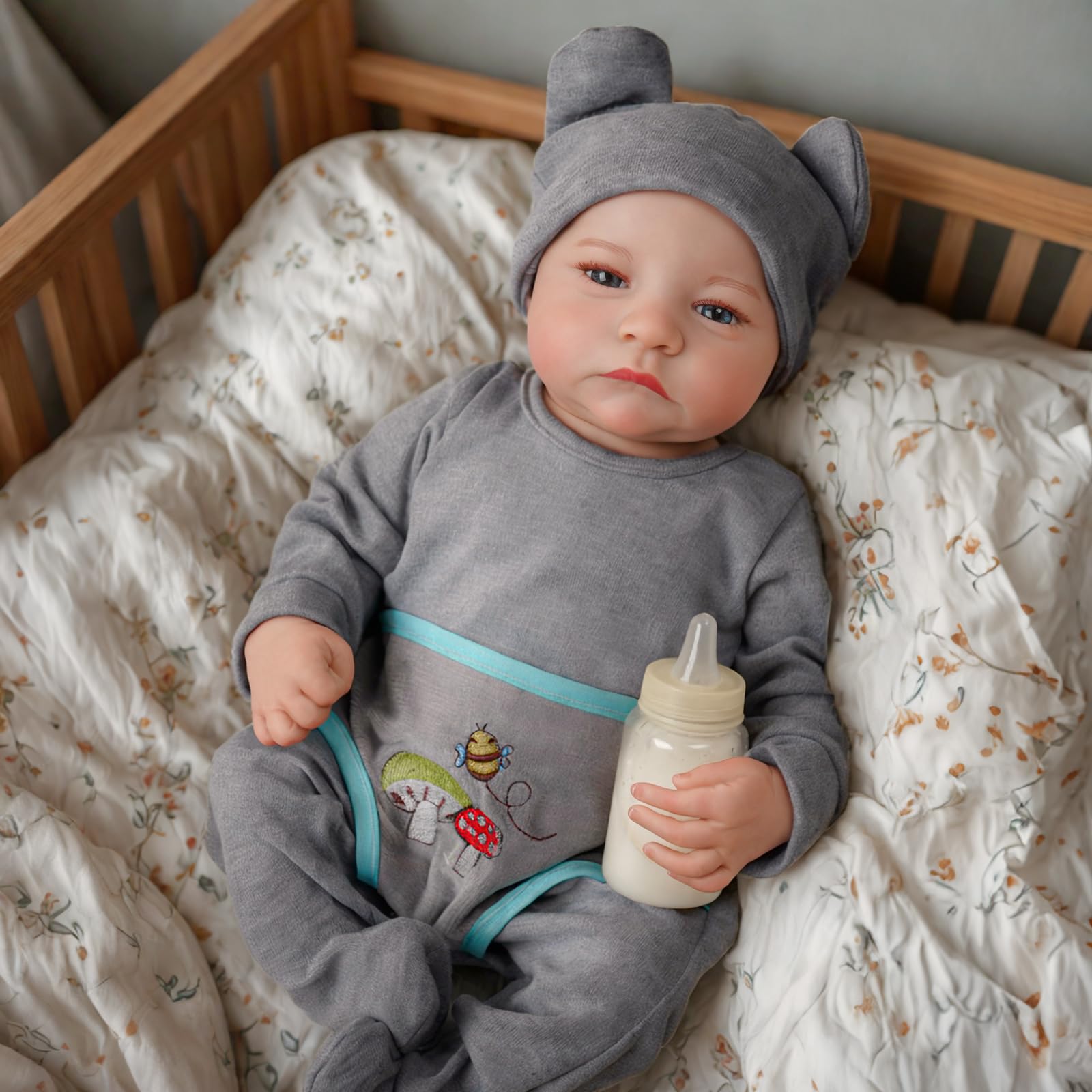 BABESIDE Bambino Reborn Maschio - 18 Pollici Bambole Neonate Life Like Reborn Baby Doll - Bambino Rinato Realistiche Vinile Dolls
