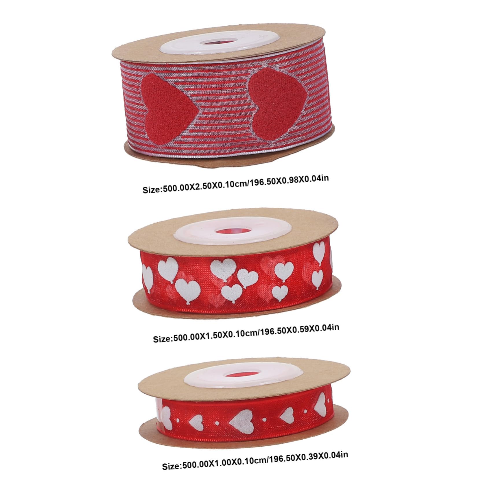 24rollen Herzmuster Geschenkband Für Valentinstag Und Hochzeiten Dekorative Ribbons Für Kreative Bastelprojekte