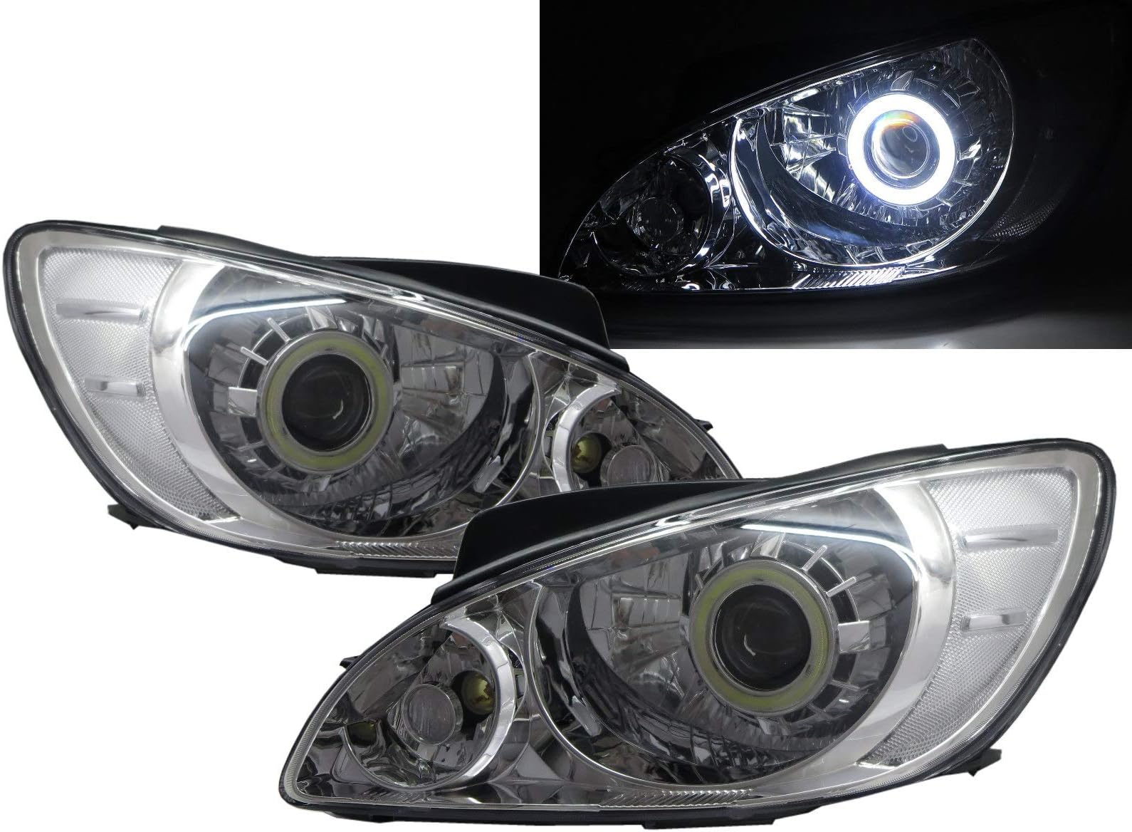 CABI for Getz/Click 2005 2011 FACELIFT Hatchback 3D/5D COB Projector Headlight Headlamp LHD