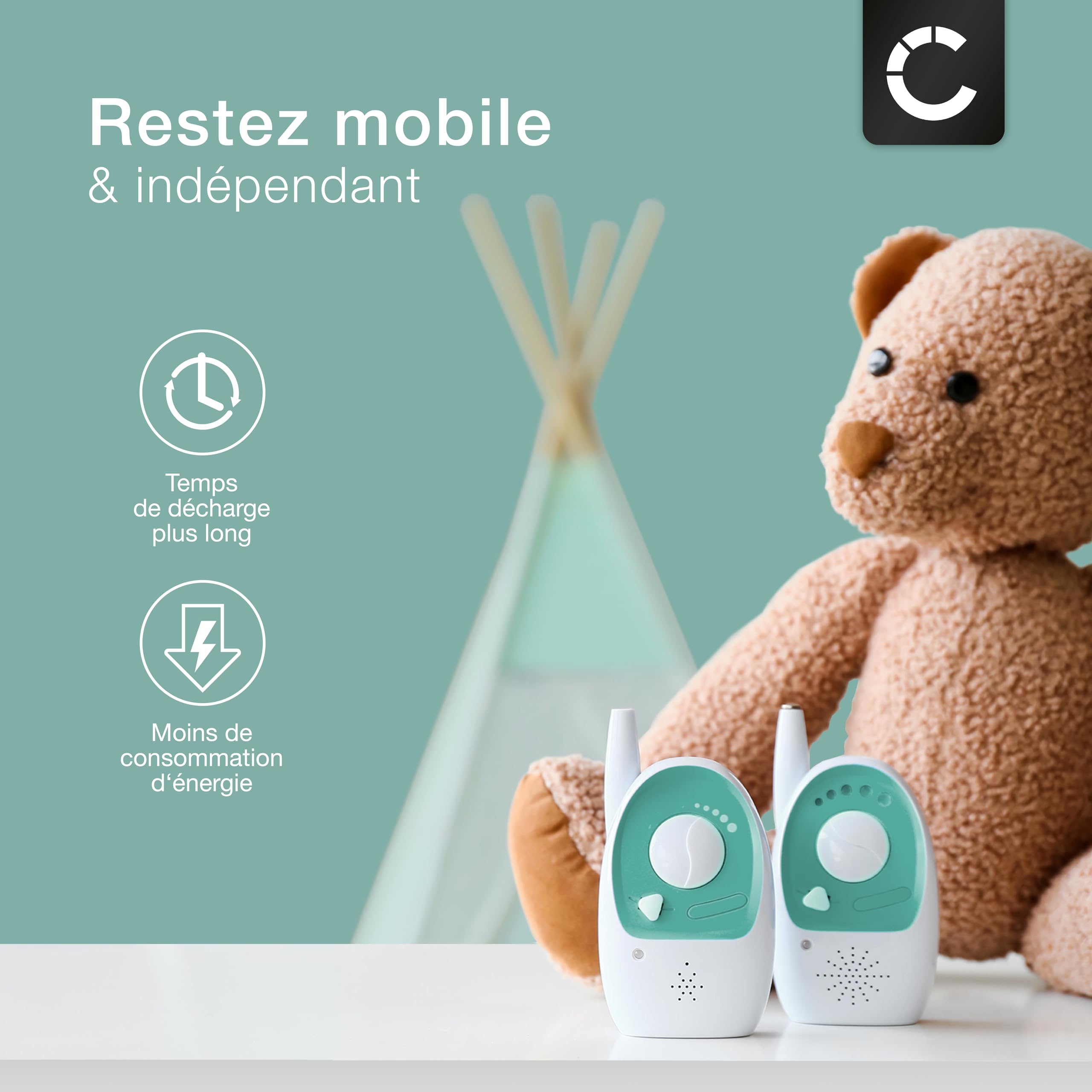 CELLONIC 1x Batterie pour Babyphone Compatible avec Babymoov Yoo-Moov, Yoo-Travel, Yoo-Feel, FT544060P - (1400mAh, 3.7V)