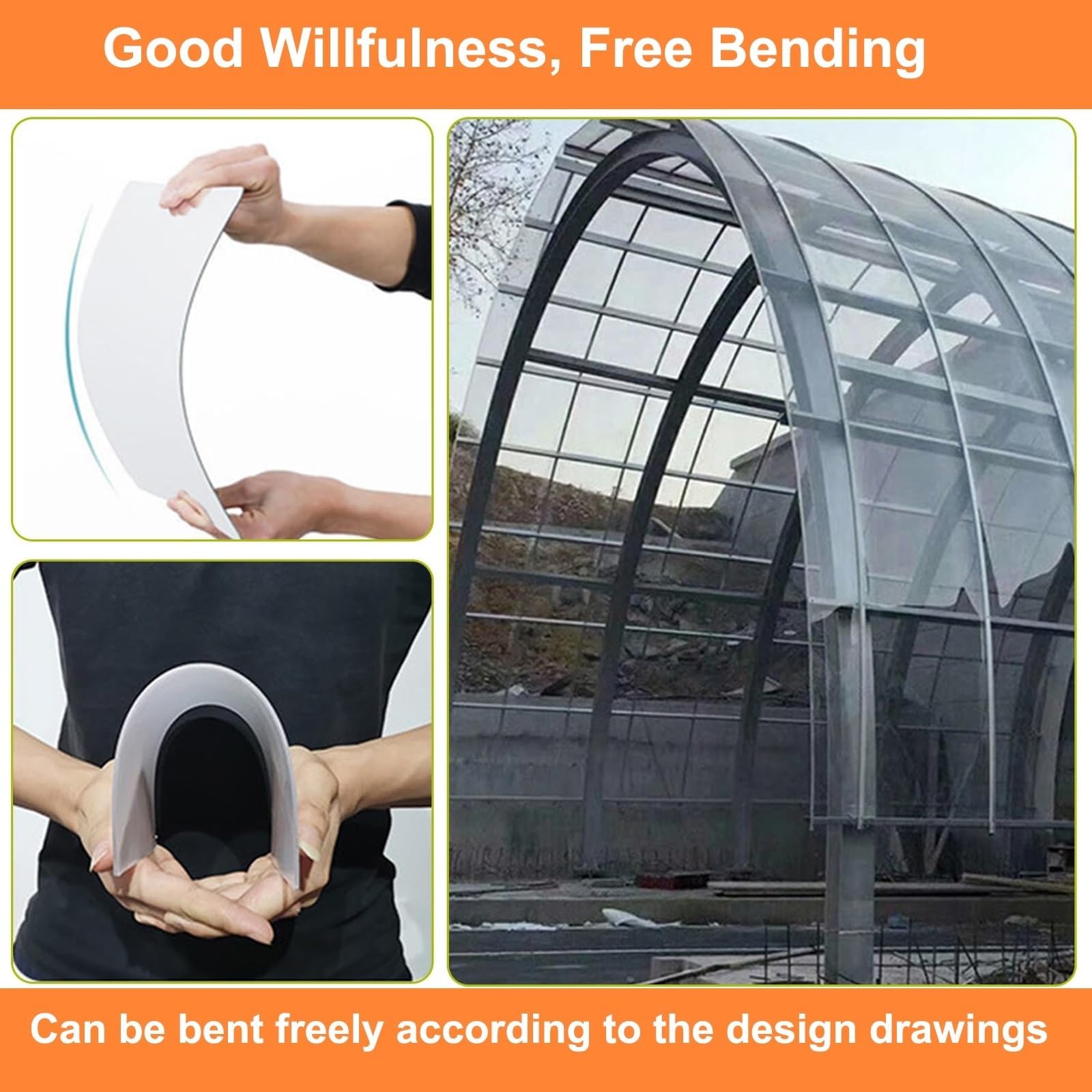 Láminas de Policarbonato para Invernaderos, Ventana Cobertizo Plexiglás Lámina Techos Cobertizos para Patios, Paneles Reemplazo Techos(0.8x5m/2.62x16.4ft)