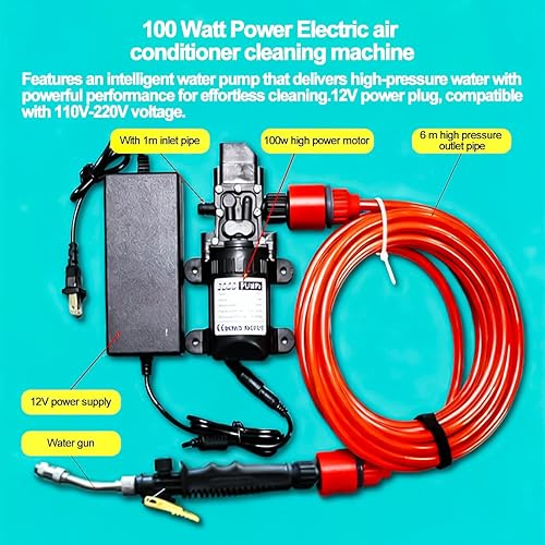 Miniatura 3 de Bolsa de limpieza de AC con varillas de soporte, kit de limpieza de aire acondicionado con herramienta de lavado resistente, kit de limpieza de AC,