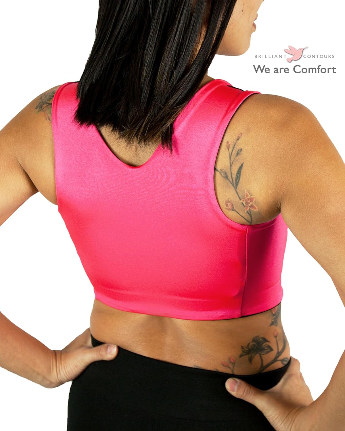 Brilliant Contours Post Surgical Compression Bra: Front Zip, Wirefree & Adjustable for Mastectomy & Breast Surgery Recovery