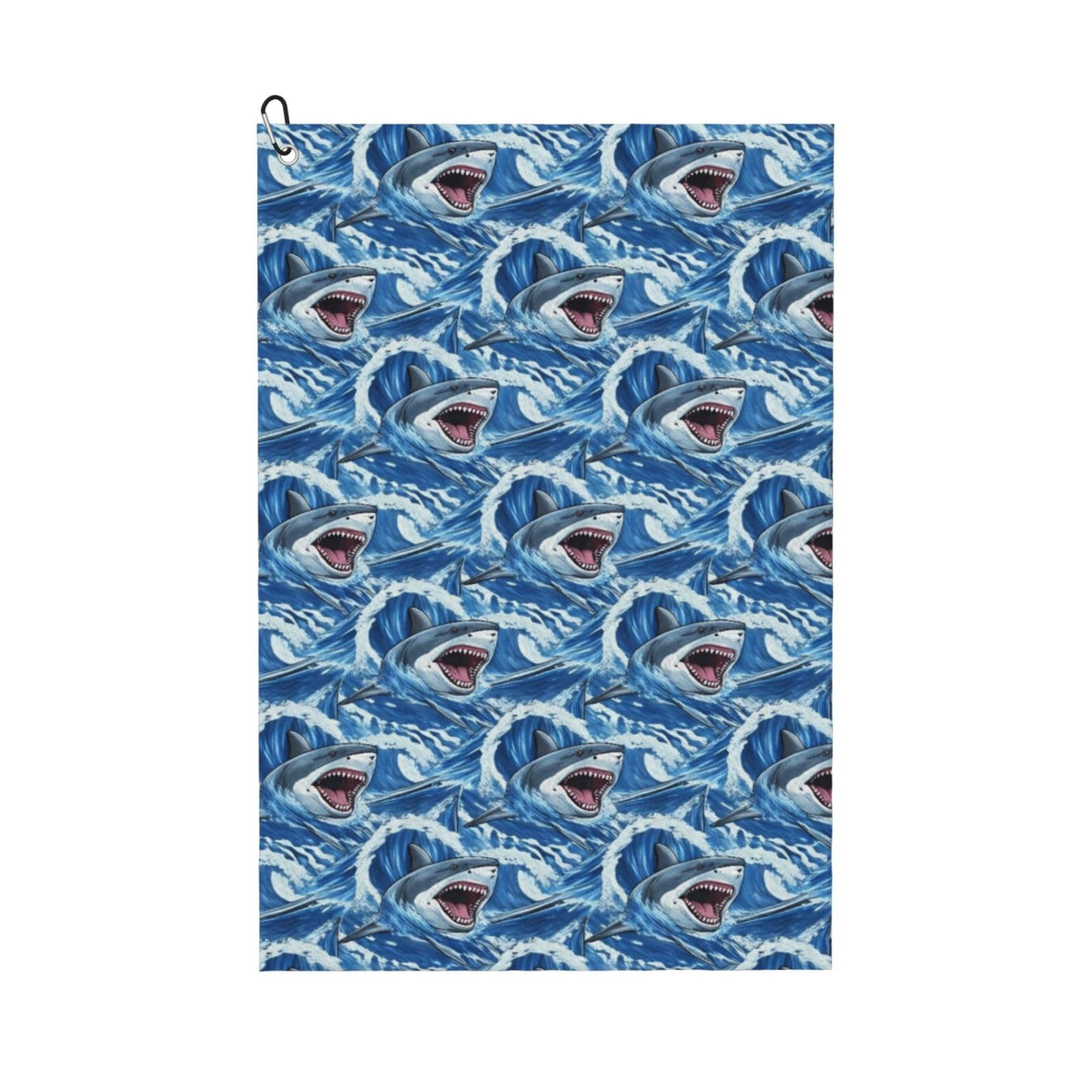 BSDFGSDD Shark Blue Sea Golf Towel 24 x 16 inches