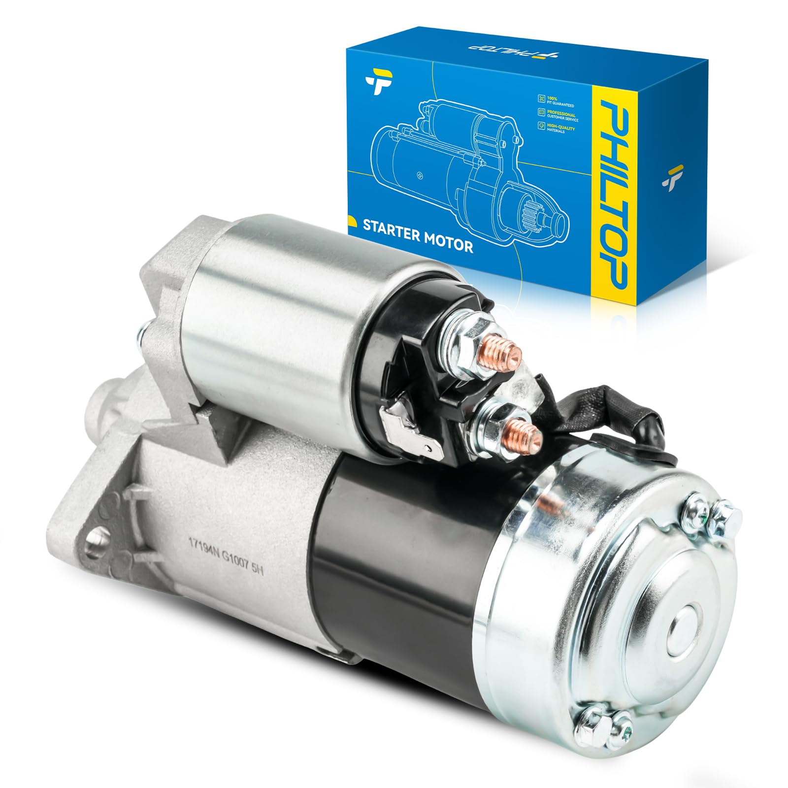 PHILTOP 17194N New Starter Compatible with Geo, Chevrolet,1989-1997 Tracker