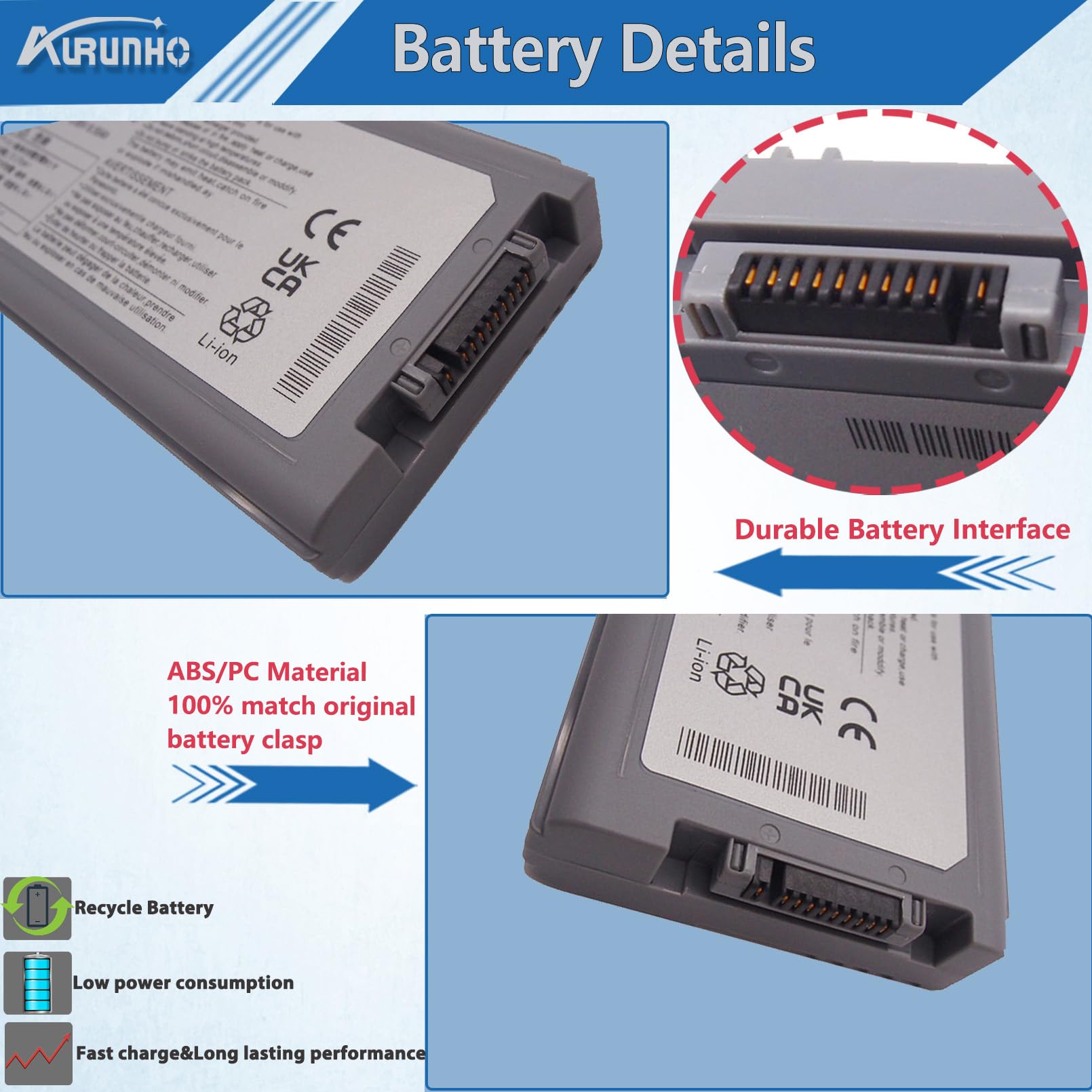 Amazon.com: AURUNHO CF-VZSU46AU Laptop Battery Replacement for