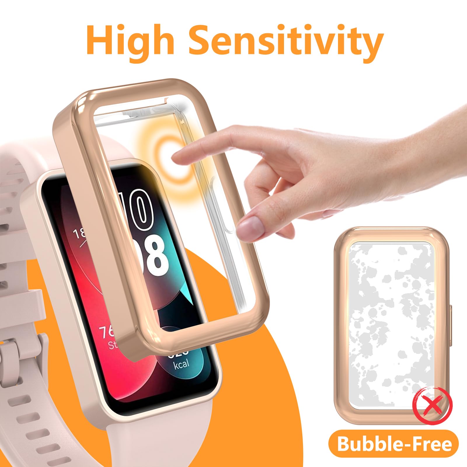 Yikamosi Carcasa Protectora Compatible Con Huawei Band 9,Anti-rasguños