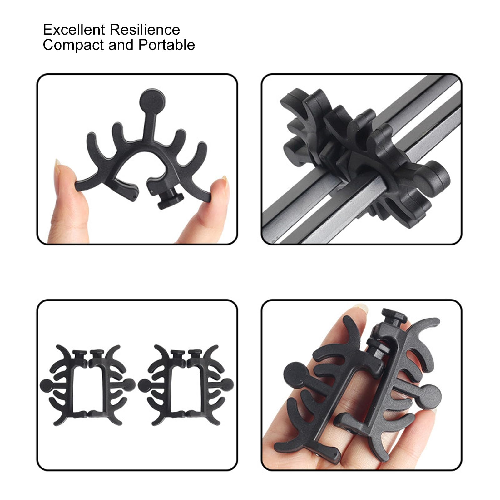 4 Pcs Rubber Bow Limb Dampeners for Compound Archery Crossbow Bow Stabilizer Split Limbs Vibration Damper Stabilizer Reduceing Noise Vibration Hunting Traing Accessories