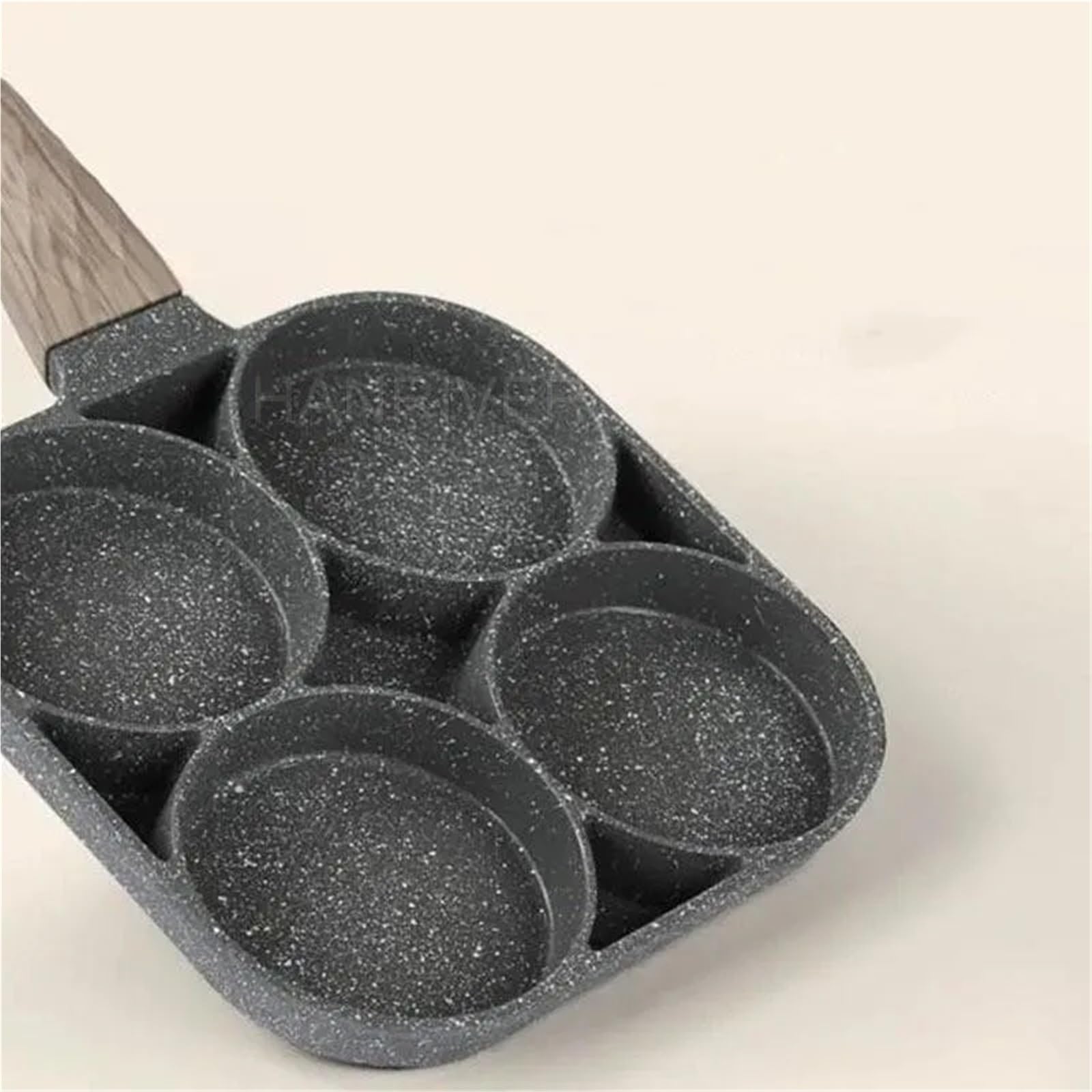 Sarten Tortilla Sartén de 4 agujeros for tortillas gruesas, antiadherente, for huevos, tortitas, filetes, jamón, desayunos, utensilios cocina