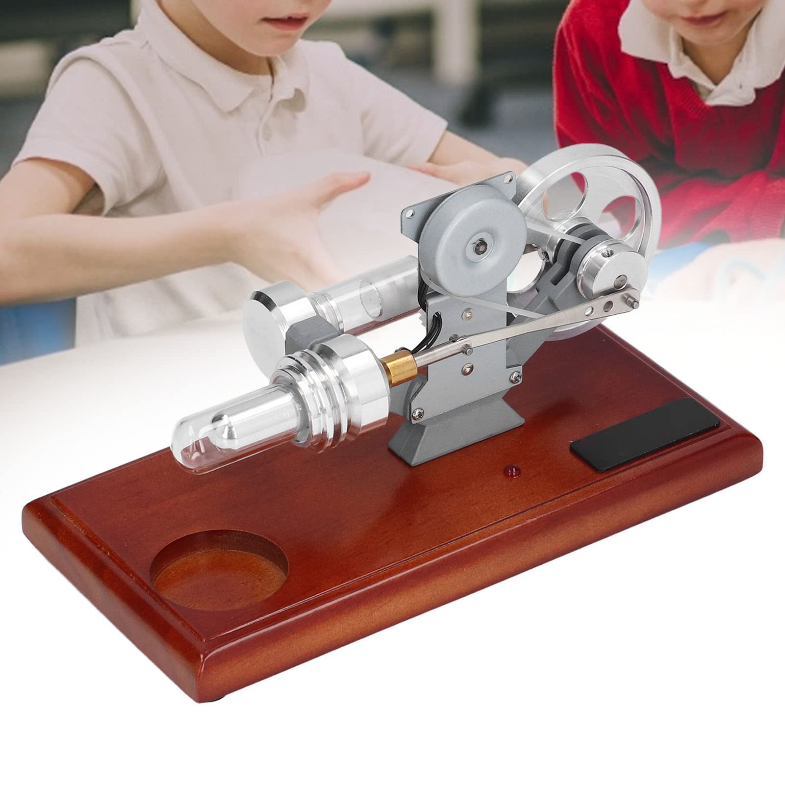 Fdit Juguete Educativo de Motor Stirling de Aire Caliente para