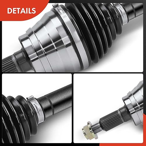 Miniatura 7 de A-Premium Conjunto de eje de transmisión CV compatible con Chevy GMC Silverado Sierra 1500 2500 3500 HD Classic & Hummer H2, modelos 4WD, con funda