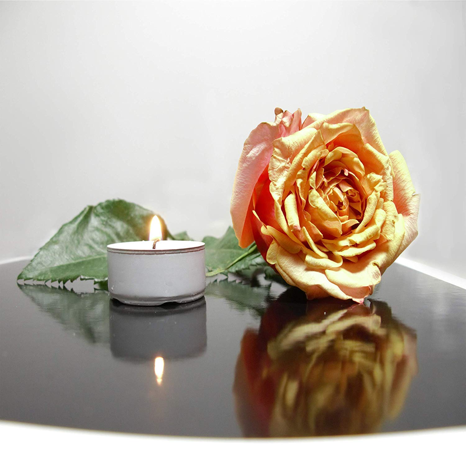 EYUVAA LABEL 4 Hrs Burning Tealights Candles for Decoration, Birthday, , Spa, Office, Diwali Candle for Decoration (White) (100) 4