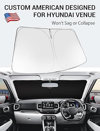 Vista 673 de Proadsy Parasol para parabrisas para BMW X1 F48 2016-2022 de 4 capas plegable, protector de parasol frontal que bloquea los rayos UV y mantiene