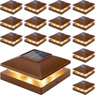 Solar Post Cap Lights 16 Pack