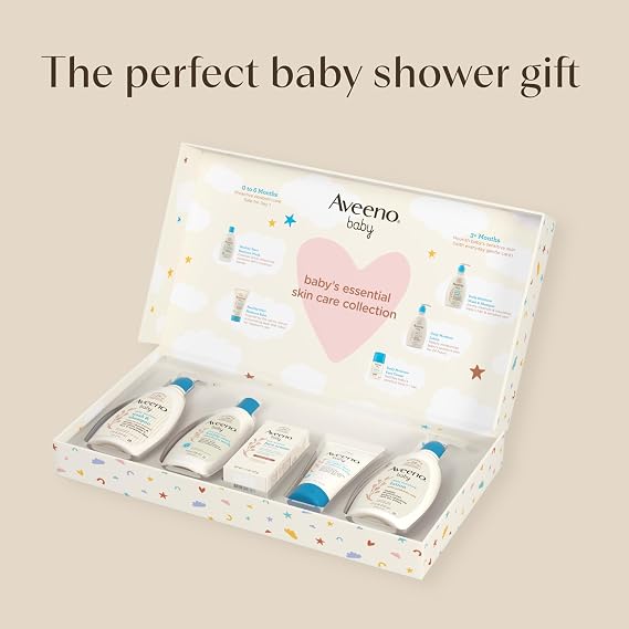 Aveeno Baby Essential Skincare Gift Set, 5-Piece Collection