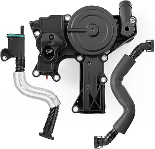 ACLONG PCV Valve Engine Crankcase Vent Valve Oil Separator with Breather Hose Kit Fit for Audi A3 A4 A5 Q5 Quattro Fit for Volkswagen VW Beetle EOS CC GTI Jetta Tiguan Passat Replaces 06H103495B