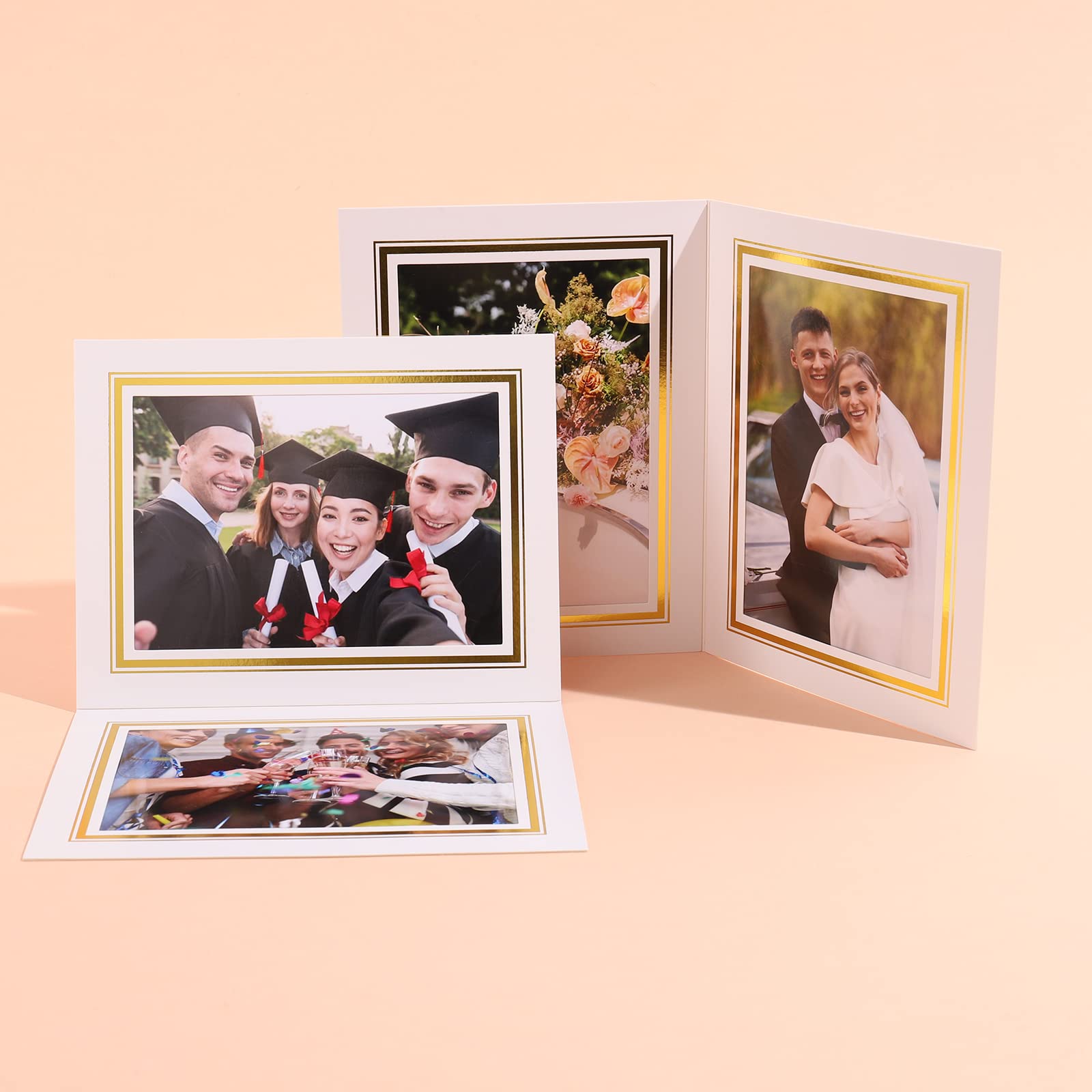 HOTUO Black Gold Cardboard Frame Cards 4x6 HOTUO 12 Pack Cardboard ...