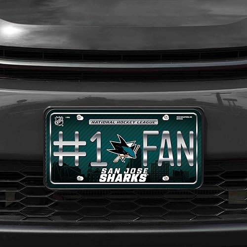 Miniatura 2 de NHL #1 Etiqueta de matrícula de metal para ventilador