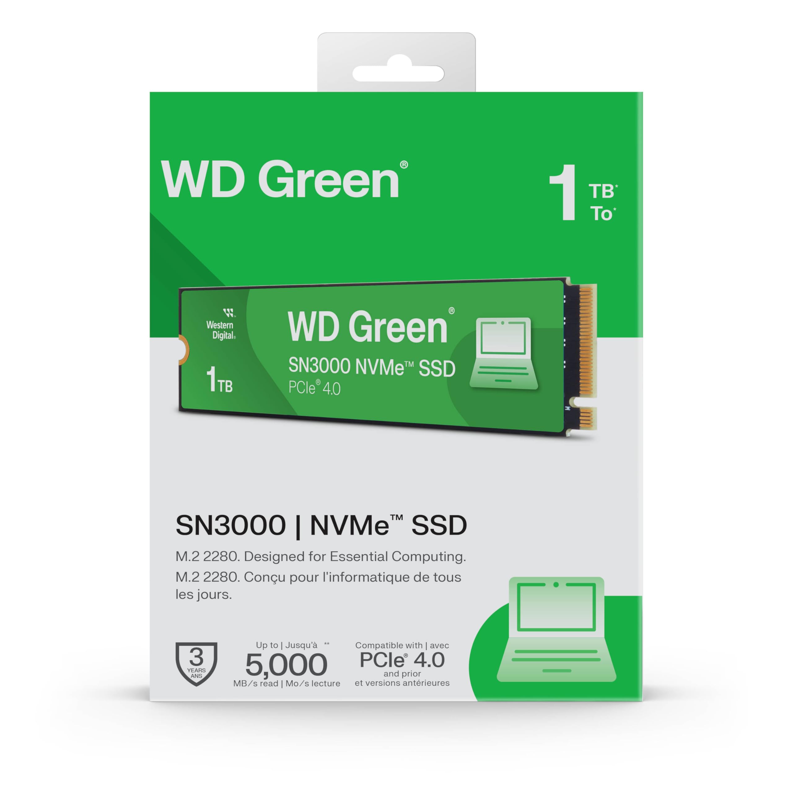 WD Green® SN3000 NVMe™ SSD, PCIe® Gen 4, 1TB : Amazon.in: Fashion